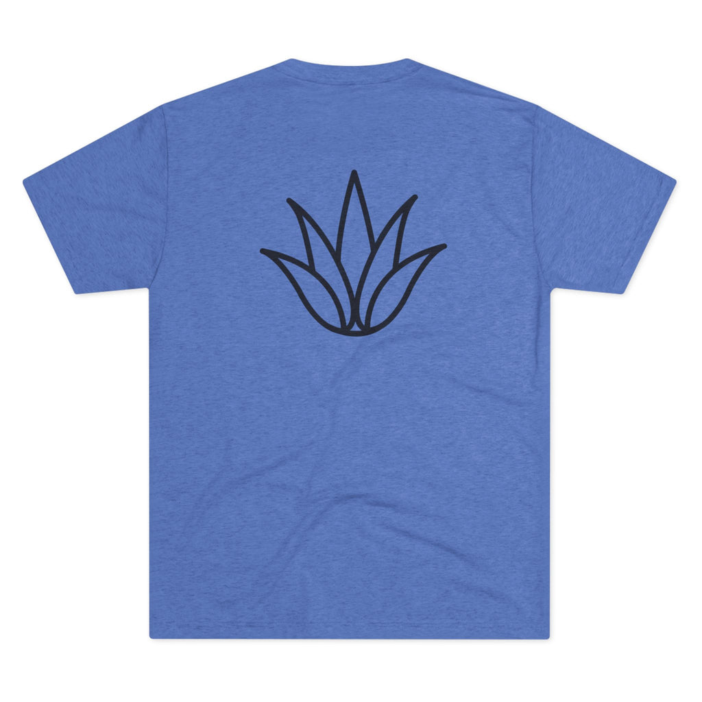 White box logo (front), outline agave (back)