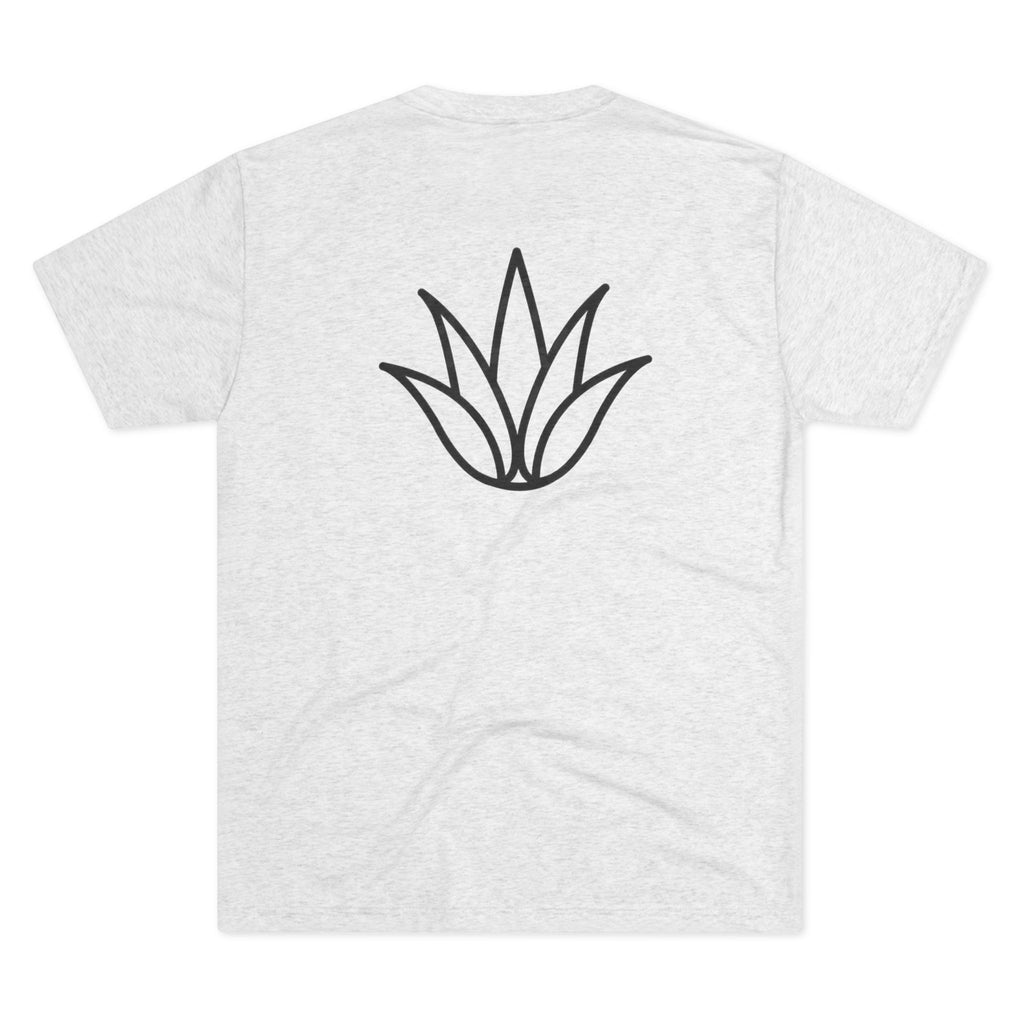 White box logo (front), outline agave (back)